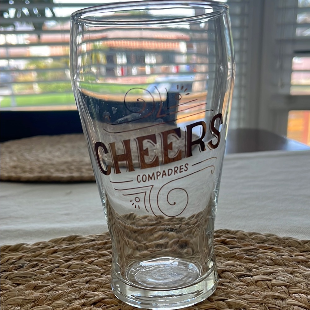 Gray Cheers Pint Glass Drinkware